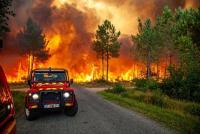 Incendios forestales continúan  afectando a Francia y España