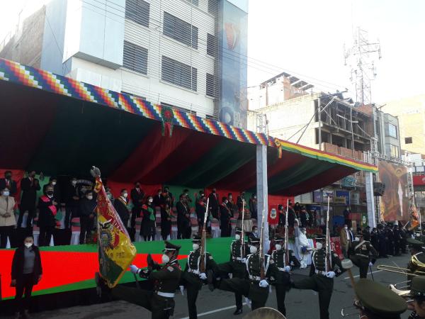 Ratifican desfile cívico militar del  6 de agosto en ciudad de El Alto