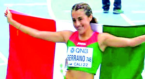 Serrano le da oro a México en la marcha