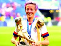 Rapinoe persevera y  alcanza la igualdad  salarial