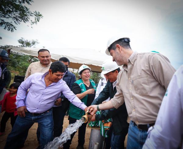 Comunidad Limoncito se beneficia con pozo de agua