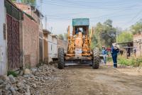 Realizan mejoramiento  de vías en el Distrito 3