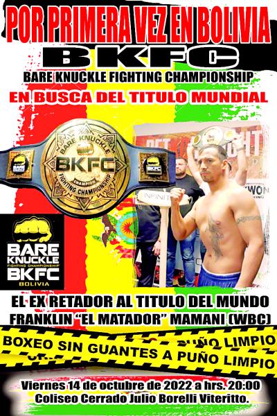 El BKFC llegó a Bolivia con el “Matador”