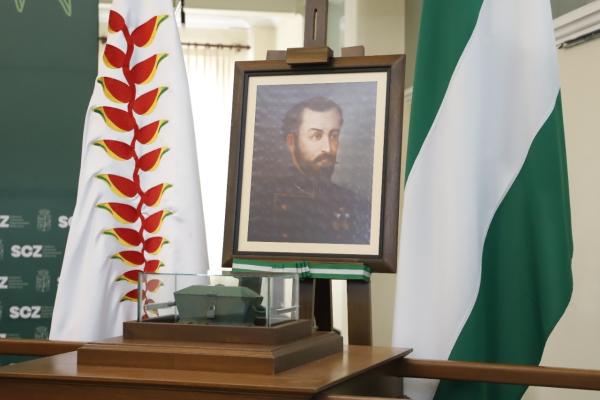 Recuperan restos de Warnes y le rinden homenaje