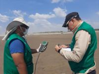 Monitorean calidad del  agua en el Río Grande