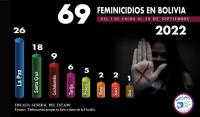 Feminicidios en Bolivia dejan  94 huérfanos en nueve meses