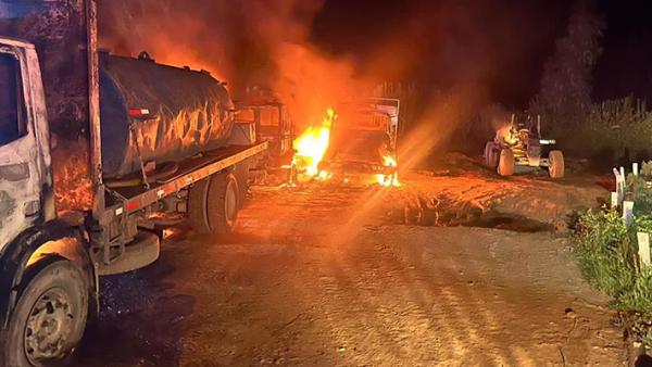 Incendian dependencias de  empresa forestal en Chile