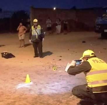 Motociclista falleció tras impactar  con un cable en punto de bloqueo