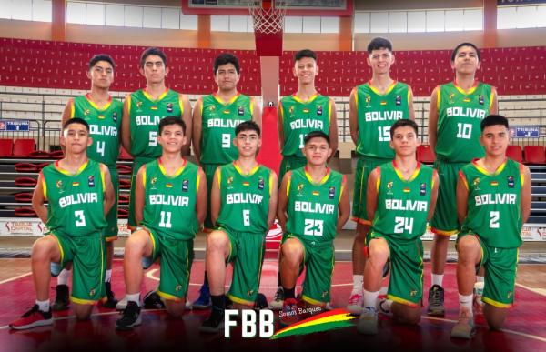 Bolivia asiste al Sudamericano U15 de básquetbol masculino