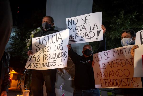 Más de 100 periodistas y defensores  asesinados en lo que va del sexenio