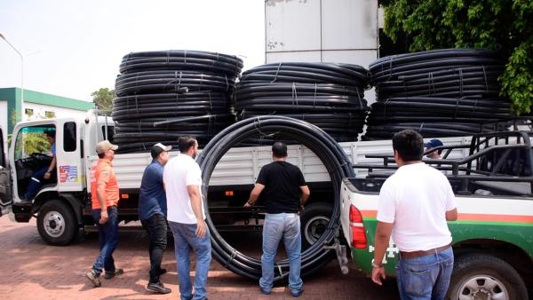 Envían material para habilitar  el sistema de agua en Roboré