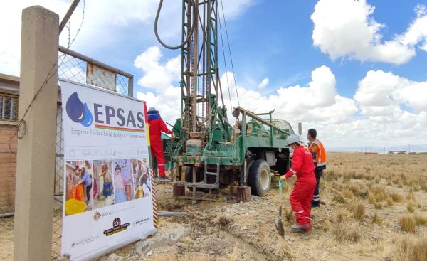 Epsas perfora tres pozos de agua para abastecer al sistema Tilata