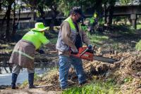 Limpieza del río Rocha tiene el 70% de avance