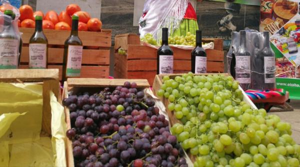 Instalan feria de la uva, vinos y tomate