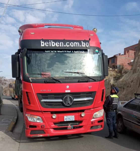 En Mallasa transporte de carga tiene un horario de circulación