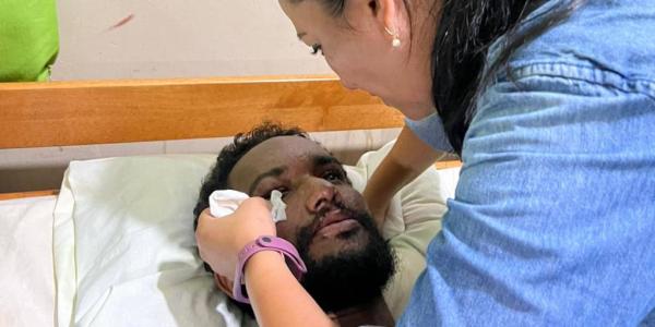 Jhonathan Acosta fue rescatado después   de un mes desaparecido en la selva Baures