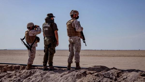 Primeras horas del despliegue  militar en el norte de Chile