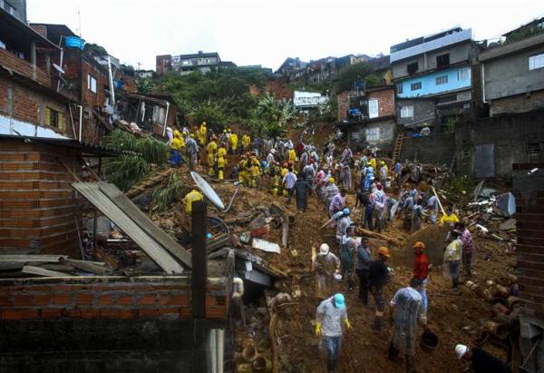 Terminan labores de rescate luego  de fuertes lluvias en Sao Paulo