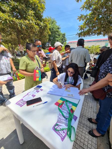 Cobija avanza en recolección  de firmas para reforma judicial