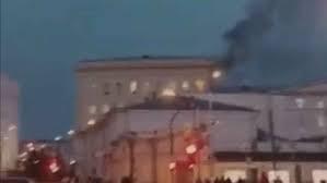 Se registró incendio en la sede del  Ministerio de Defensa en Moscú