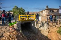 Entregan puente vehicular  en OTB Palmar Progreso