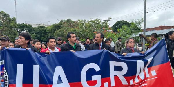 Varios sectores marcharon en rechazo a Gestora Pública