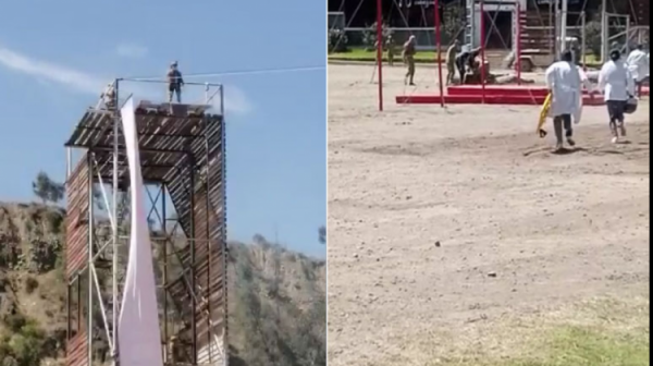 “Salto de la muerte” no fue ensayado  y no existía cuerda de seguridad