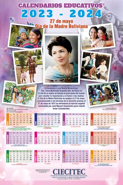 Presentan calendario educativo en homenaje al Día de la Madre