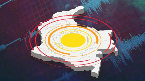 Sismo de 5,7 grados de magnitud  sacude el centro de Colombia