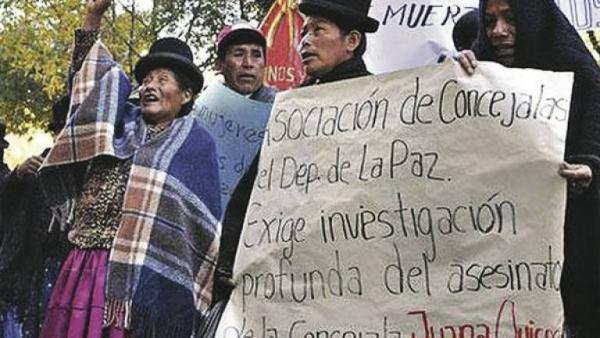 593 mujeres bolivianas  sufrieron violencia política