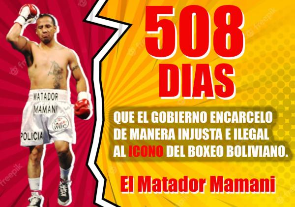 508 días de una encarcelación injusta al “Matador” Mamani