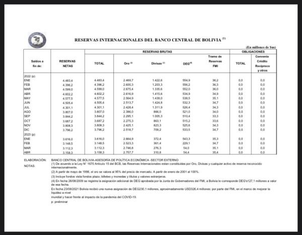 Comunicado de BCB sobre RIN trae más dudas y preocupaciones