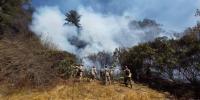Incendio forestal en Colomi  continúa sin ser controlado