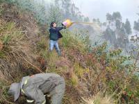 Pobladores de Quime piden  ayuda para sofocar incendio