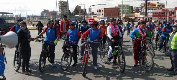 Preparan caravana ciclista con  actividades recreativas y refrigerio