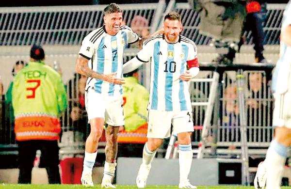 Messi le da el triunfo a Argentina