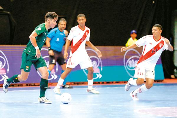 SUDAMERICANO DE FUTSAL:  Bolivia cae frente a Perú