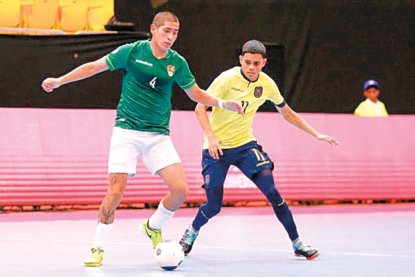 Bolivia cae con Ecuador y termina  última en el fútsal