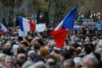 Marcha de franceses contra el  antisemitismo tras ataques a judíos