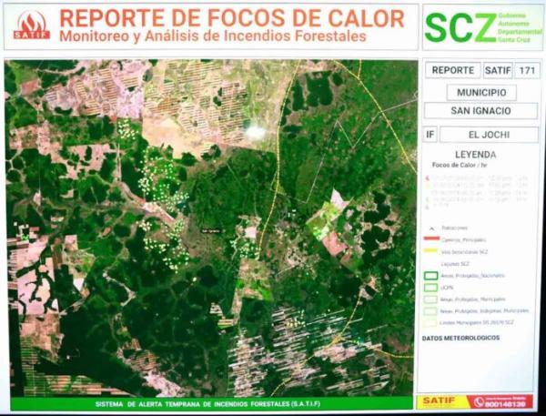 Santa Cruz con más de 72.000  hectáreas quemadas por el fuego