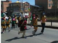 Chasqui llevará antorcha  desde Tiwanaku hasta El Alto