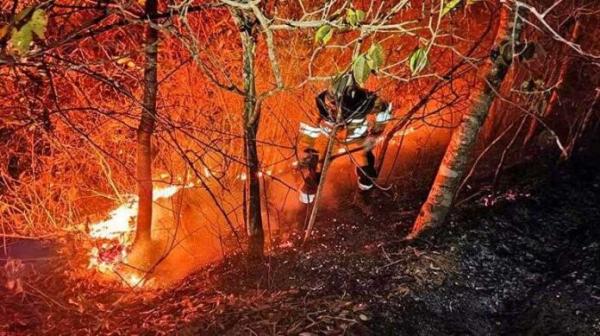 Puerto Suárez en emergencia por fuego en Parque Nacional Otuquis