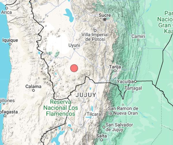 Reportan un sismo intermedio en la provincia Nor Lípez de Potosí