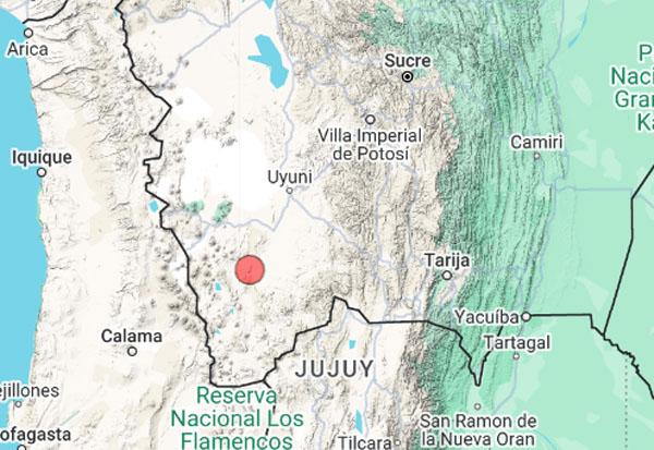 Un sismo intermedio se registró en la provincia Enrique Baldivieso de Potosí