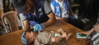 Empieza vacunación de niños contra la polio en Franja de Gaza