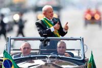 Lula encabeza desfile por  independencia en Brasil