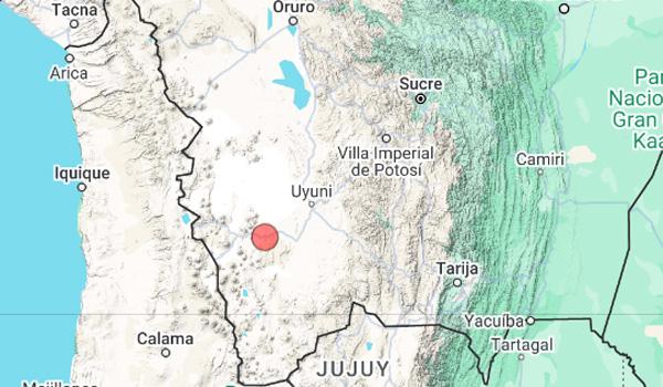 Un nuevo sismo se registra en el provincia Sud Lípez de Potosí