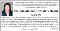 Sra. Mayda Sanjines de Velasco