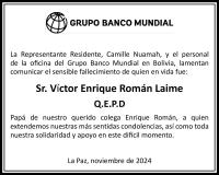 Sr. Víctor Enrique Román Laime