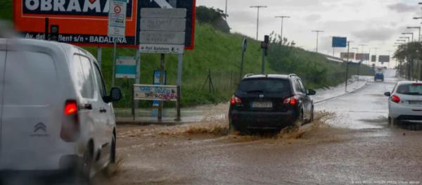 Lluvias torrenciales en  España inundan Calaluña